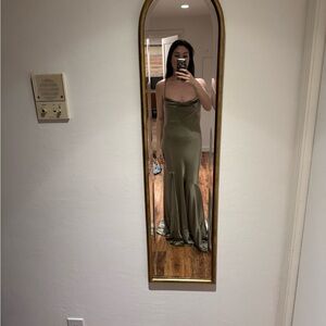 Birdy Grey Olivia Matte Satin Dress - Moss Green
L